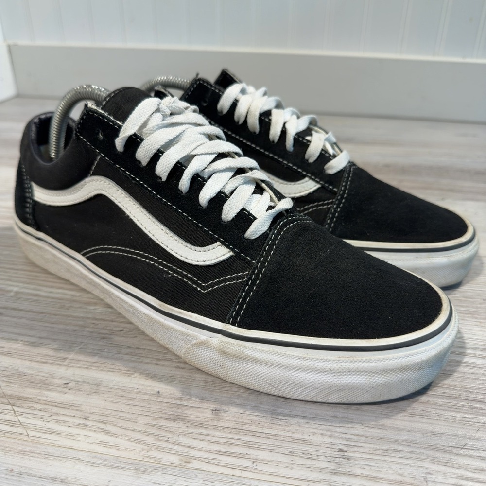 Vans Old Skool Black White Classic Sneakers Men's Sz 10.5